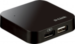 D-Link USB 2.0 Hubi 4 porttia, jopa 480Mbps