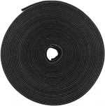 DELTACO Tarranauha, 10mm leveys, 5m rulla, musta