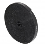 DELTACO Tarranauha, 10mm leveys, 5m rulla, musta