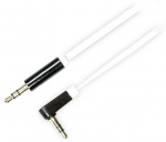 DELTACO äänikaapeli, kulma 3,5mm uros - 3,5mm uros, 1m, valkoinen DELTACO äänikaapeli, kulma 3,5mm uros - 3,5mm uros, 1m, valkoinen