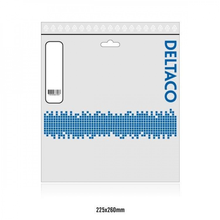 DELTACO DisplayPort-näyttökaapeli, Ultra HD 60Hz, 5m, musta