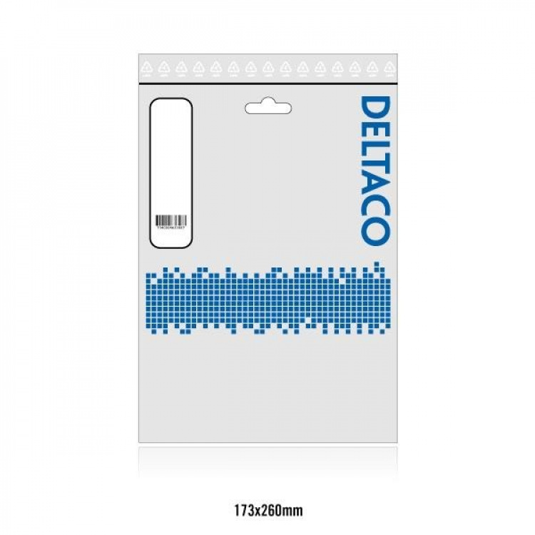 DELTACO DisplayPort - DVI-näyttökaapeli, 20-pin uros - uros, 3m, musta