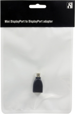 DELTACO Mini DisplayPort ha to DisplayPort ho, musta (MDP-DP) DELTACO Mini DisplayPort ha to DisplayPort ho, musta (MDP-DP)