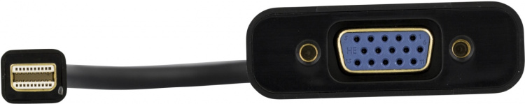 DELTACO sovitin Mini DisplayPort - VGA, ääniulostulo, Full HD 60Hz