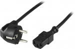 Laitekaapeli, PC & seinäkosketin,CEE 7/7 - IEC C13, 10m