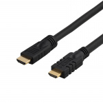 HDMI-kaapeli, aktiivinen,HDMI High Speed with Ethernet u-u musta 25m