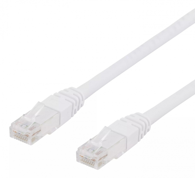 DELTACO U/UTP Cat6 laitekaapeli, LSZH, 3m, valkoinen