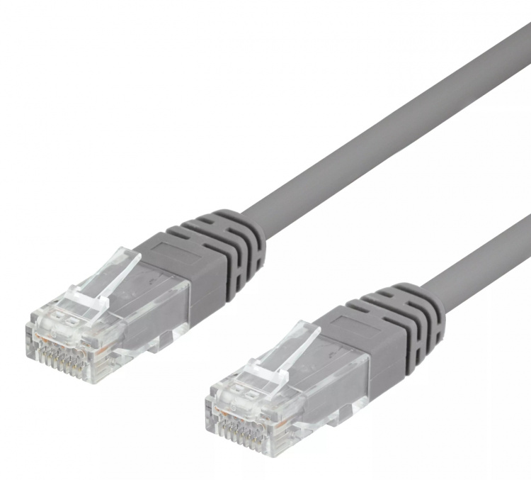 UTP Cat6 laitekaapeli, 15m, harmaa