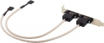 DELTACO USB 2.0 -kaapeli emolevylle, 2x IDC5 na - 2x USB-A na, 0,3m DELTACO USB 2.0 -kaapeli emolevylle, 2x IDC5 na - 2x USB-A na, 0,3m