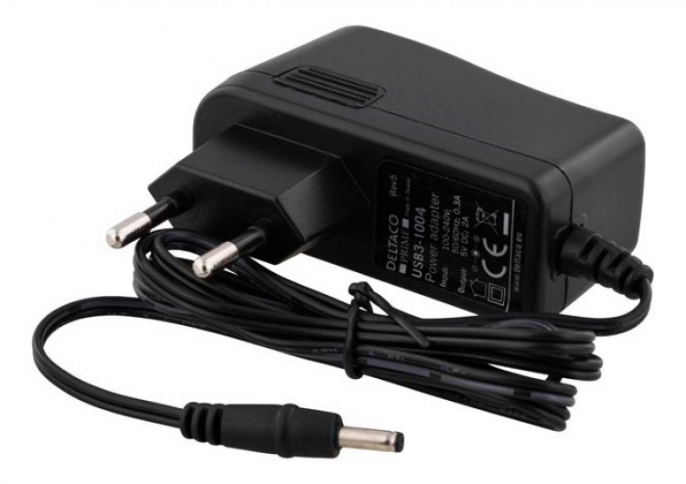 DELTACO aktiivinen USB 3.0-jatkokaapeli, Tyyppi A ur - na, 7m, musta