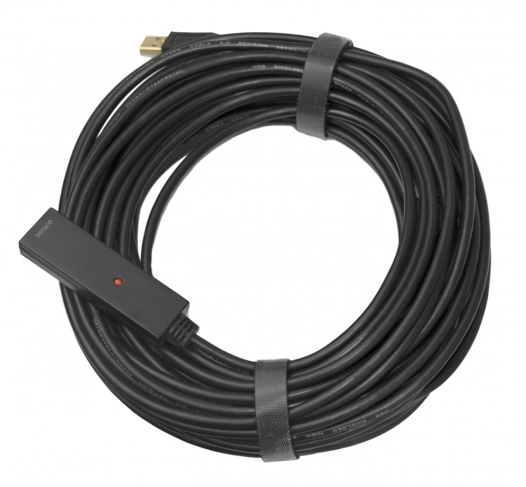 DELTACO USB jatkokaapeli, aktiivinen, USB 2.0, 20m DELTACO USB jatkokaapeli, aktiivinen, USB 2.0, 20m