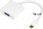 Mini DisplayPort VGA-adapteriin,20-pin u-15-pin n,0,05m,valk/harmaa