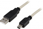 USB kaapeli A-MiniB u-u, 0,5m