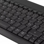 DELTACO pienikokoinen näppäimistö, valaistut näppäimet, USB, must