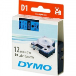 DYMO D1 merkkausteippi, 12mm, sininen/musta teksti, 7m - 45016