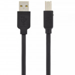 USB 2.0 kaapeli Tyyppi A uros - Tyyppi B uros, aktiivinen, 10m, musta