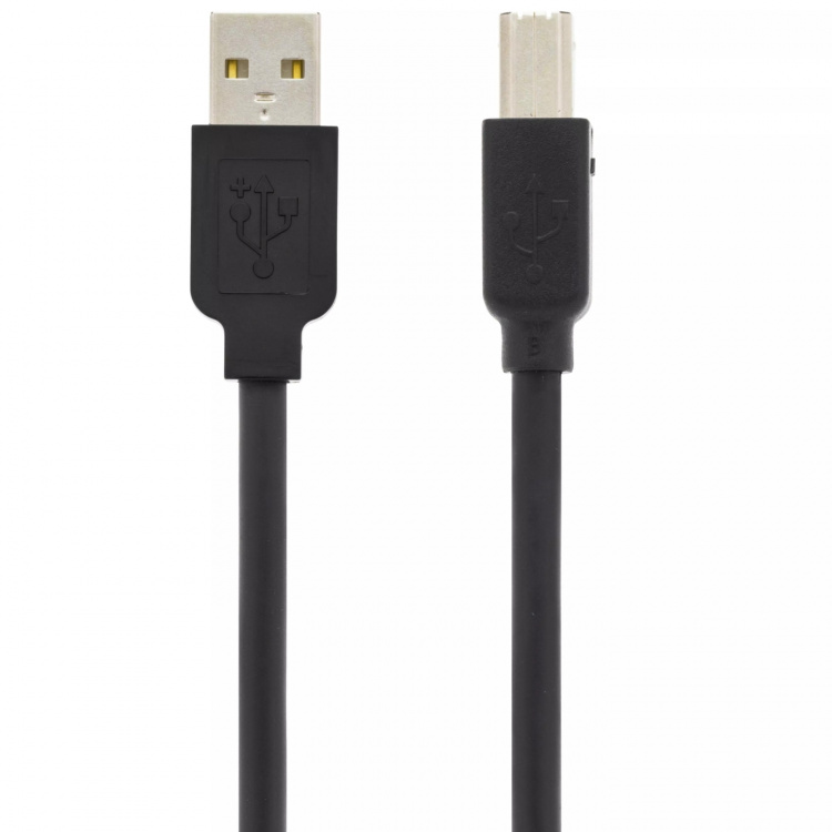 USB 2.0 kaapeli Tyyppi A uros - Tyyppi B uros, aktiivinen, 10m, musta