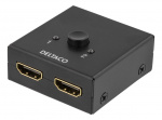 DELTACO kaksisuunt. HDMI-kytkin, 1-2 tai 2-1, manuaalinen, mu DELTACO kaksisuunt. HDMI-kytkin, 1-2 tai 2-1, manuaalinen, mu