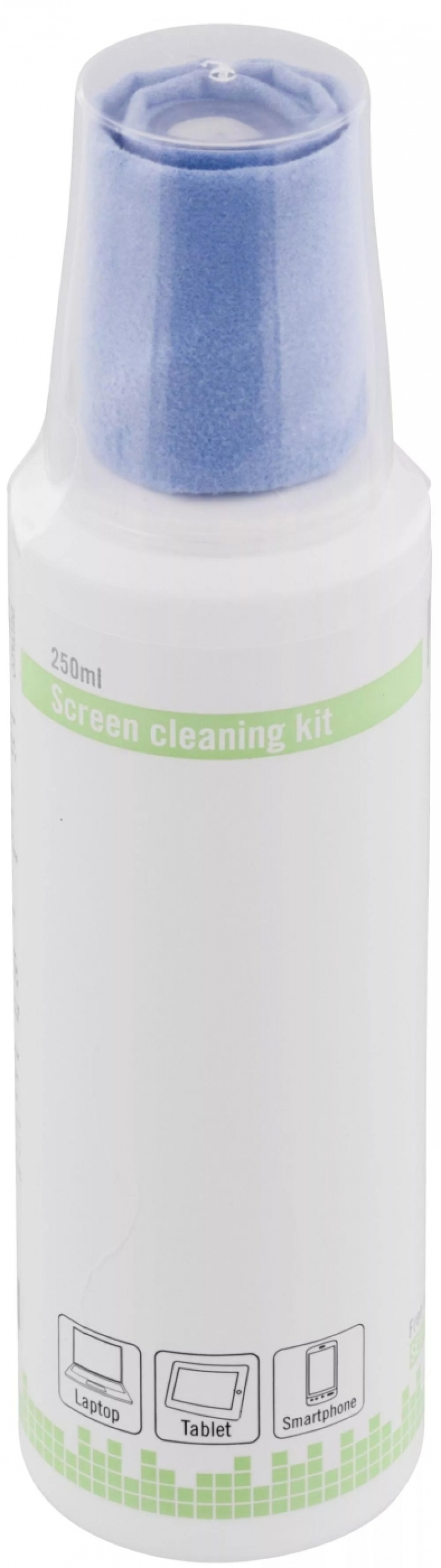 DELTACO näytönpuhdistussetti, mikrokuituliina, 250ml