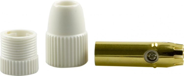 DELTACO antenniliitin, 9,5mm uros, ruuviasennus