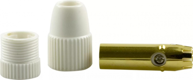 DELTACO antenniliitin, 9,5mm uros, ruuviasennus