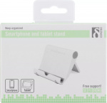 DELTACO foldable pad stand, White plastic