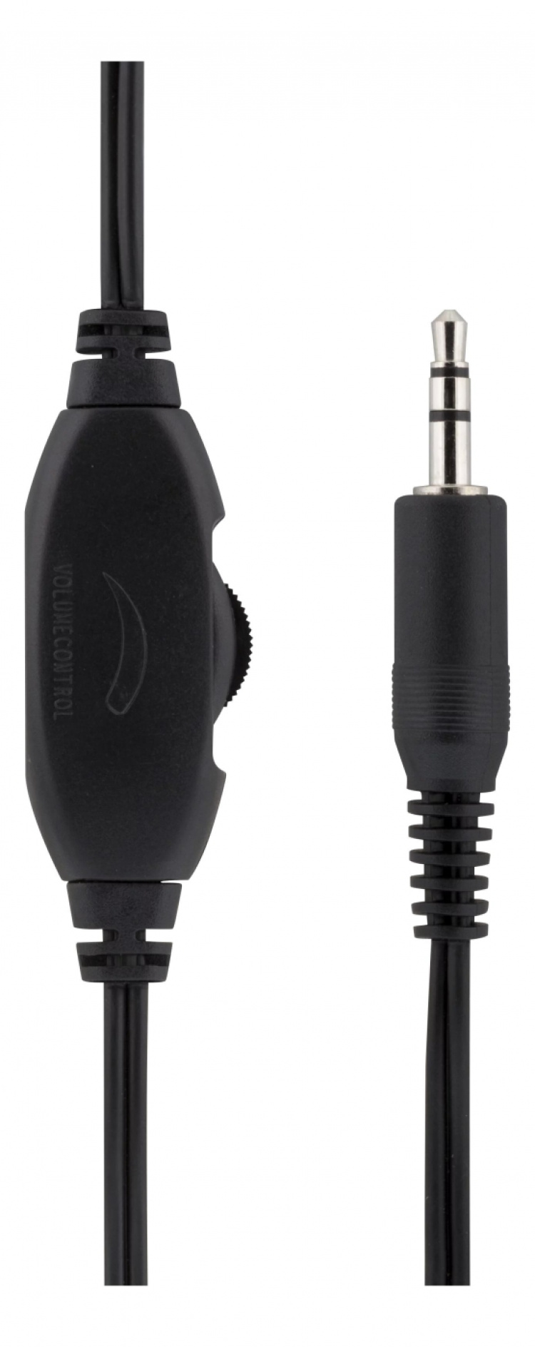 DELTACO stereokuulokkeet, äänensäätö, 1x 3,5mm, musta