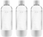 3-pack AGA AQVIA PET-pullo, 1L (valkoinen)