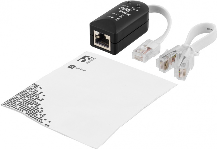 DELTACO testityökalu POE (power over ethernet), musta