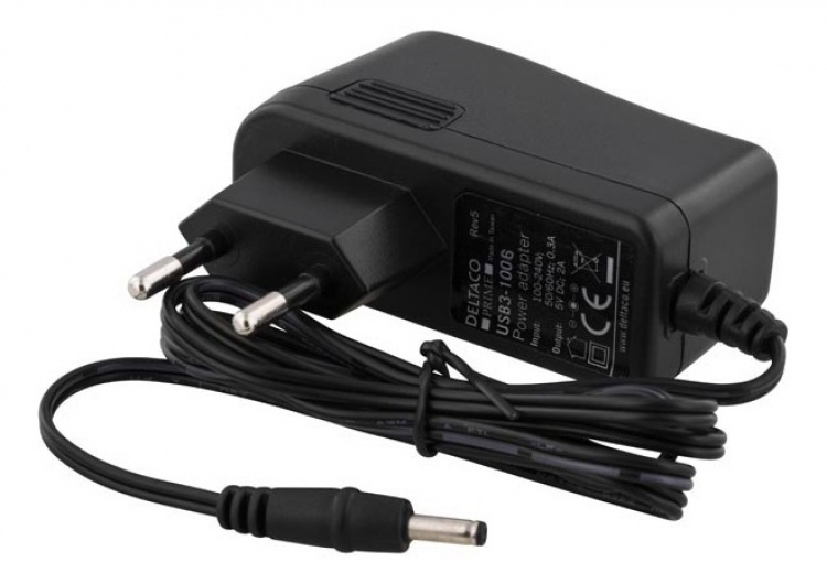 DELTACO aktiivinen USB 3.0-jatkokaapeli, A ur - na, 10m, musta