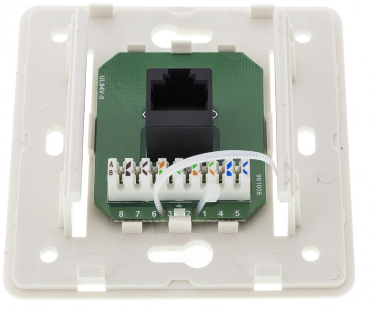 DELTACO seinärasia, pinta-asennettava UTP 1xRJ45, Cat6, valkoinen DELTACO seinärasia, pinta-asennettava UTP 1xRJ45, Cat6, valkoinen