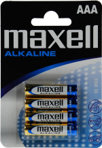 Maxell paristo, AAA (LR03), Alkaline, 1,5V, 4-pakkaus