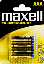 Maxell paristot AAA (LR03) Super Alkaline, 1,5V, 4-pakkaus