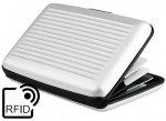Lompakko, jossa 6 korttipaikkaa, RFID-suojaus, hopea Lompakko, jossa 6 korttipaikkaa, RFID-suojaus, hopea