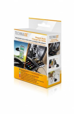 Technaxx magneettinen autoteline älypuhelimille ja tableteille + autolaturi (TE09) Technaxx magneettinen autoteline älypuhelimille ja tableteille + autolaturi (TE09)