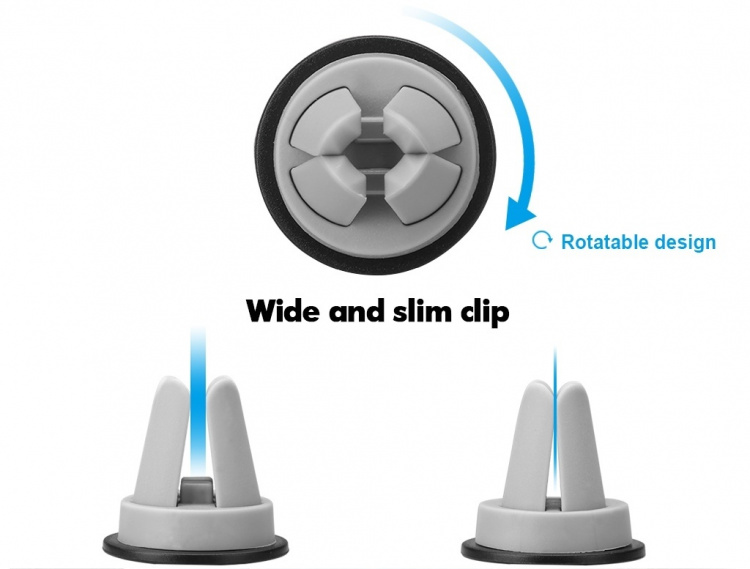 Universaali matkapuhelinteline tuuletinritilille