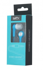 Setty kuulokkeet, in-ear, 3,5 mm, sininen