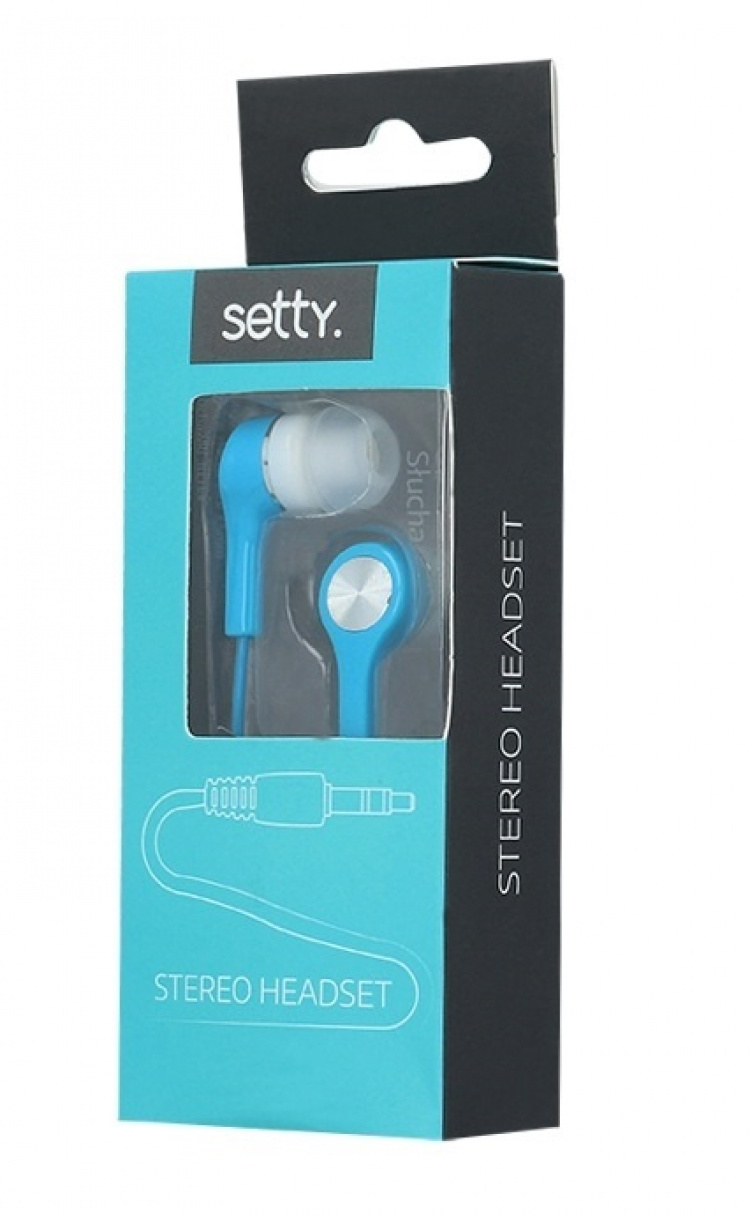 Setty kuulokkeet, in-ear, 3,5 mm, sininen