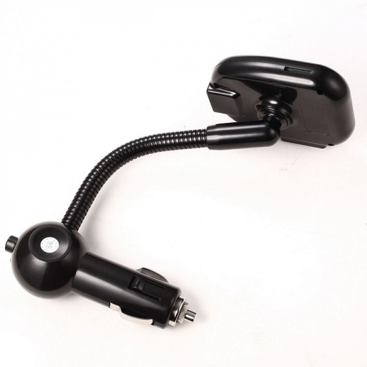 FM-lähetin Bluetooth handsfree-ominaisuudella ja autolaturilla, musta FM-lähetin Bluetooth handsfree-ominaisuudella ja autolaturilla, musta