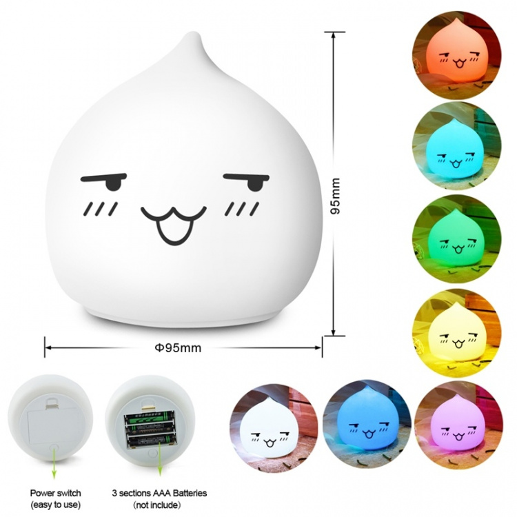 Vesi pisara valo LED, valaisee 7 eri väriä Vesi pisara valo LED, valaisee 7 eri väriä