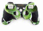 Silikonikahva käsiohjaimelle, Playstation 3, Camouflage Green (naamioitu vihreä)