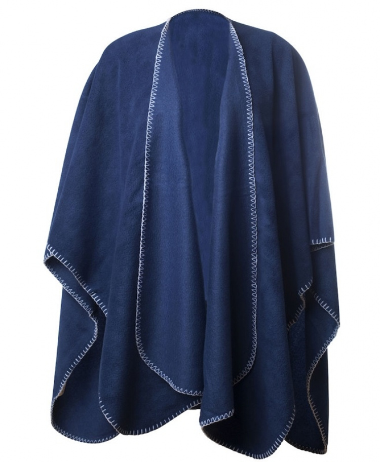 Nightingale Fleece Poncho, Navy Nightingale Fleece Poncho, Navy