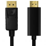 LogiLink DisplayPort 1.2 -> HDMI 1.4 4K 2m Musta