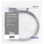 LogiLink DisplayPort 1.2 -> HDMI 1.4 4K 2m Musta