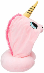 Nackkudde med Enhörningsluva - Rosa