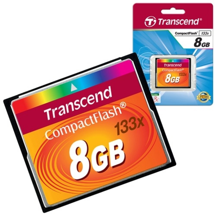 Transcend CompactFlash8GB 133x (TS8GCF133)