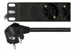 DELTACO virtapaneeli, 8xCEE 7/4, 1xCEE 7/7, 2m kaapeli, musta