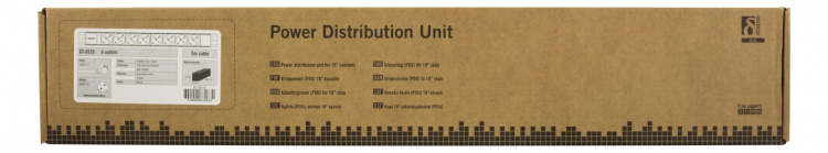 DELTACO virtapaneeli, 8xCEE 7/4, 1xCEE 7/7, 2m kaapeli, musta