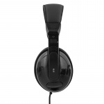 DELTACO kuulokkeet, suljetut, äänenvoim. säädin, 2,5m kaapeli, musta DELTACO kuulokkeet, suljetut, äänenvoim. säädin, 2,5m kaapeli, musta