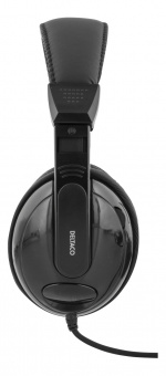 DELTACO kuulokkeet, suljetut, äänenvoim. säädin, 2,5m kaapeli, musta DELTACO kuulokkeet, suljetut, äänenvoim. säädin, 2,5m kaapeli, musta